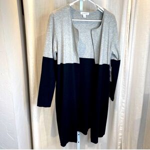 Liz Claiborne Colorblock Open Front Cardigan, New with tags